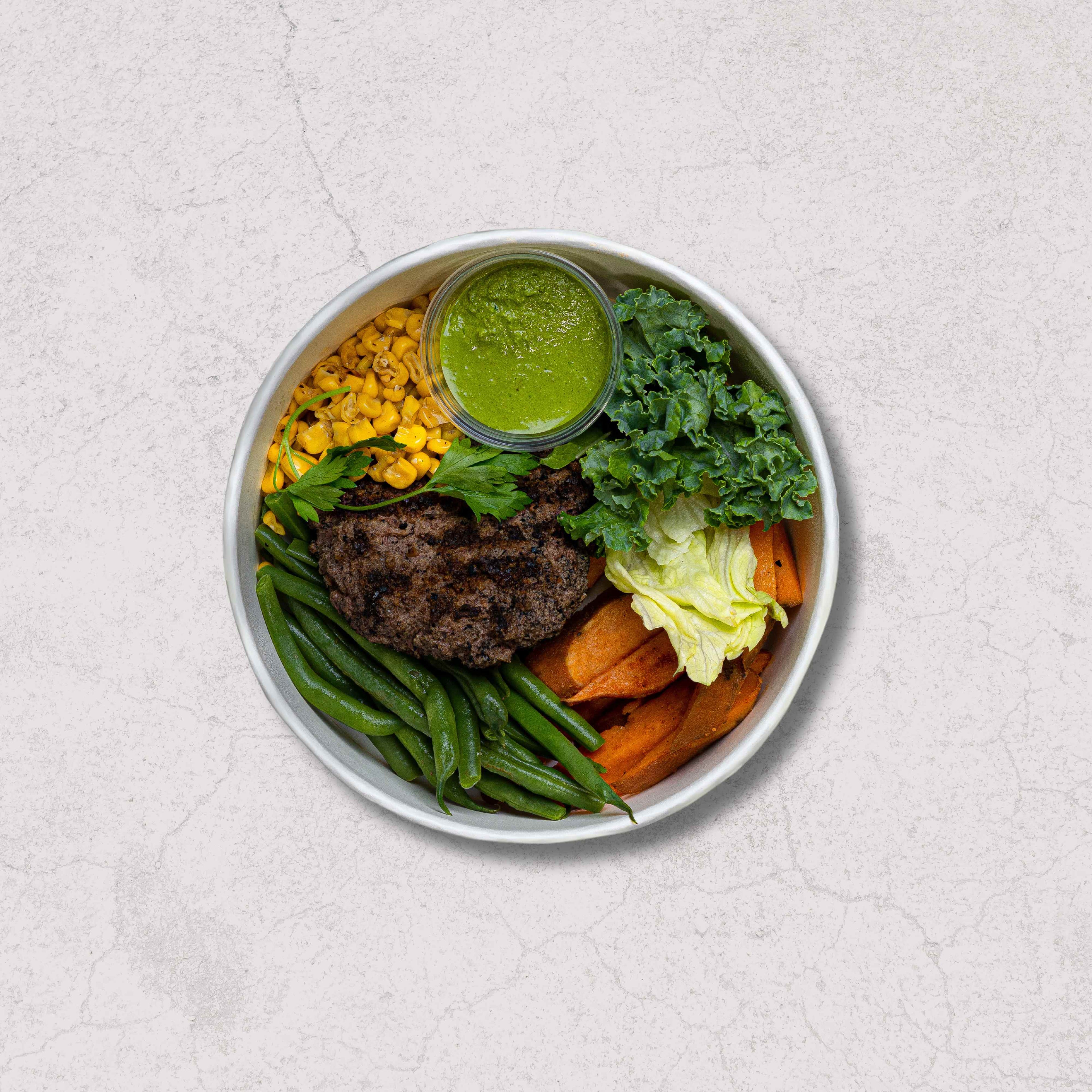 Diabetic Meal Plan, controlled portion and sugar value to make sure consistent diet without sacrificing taste. Meal with protein (Beef) and healthy vegetables